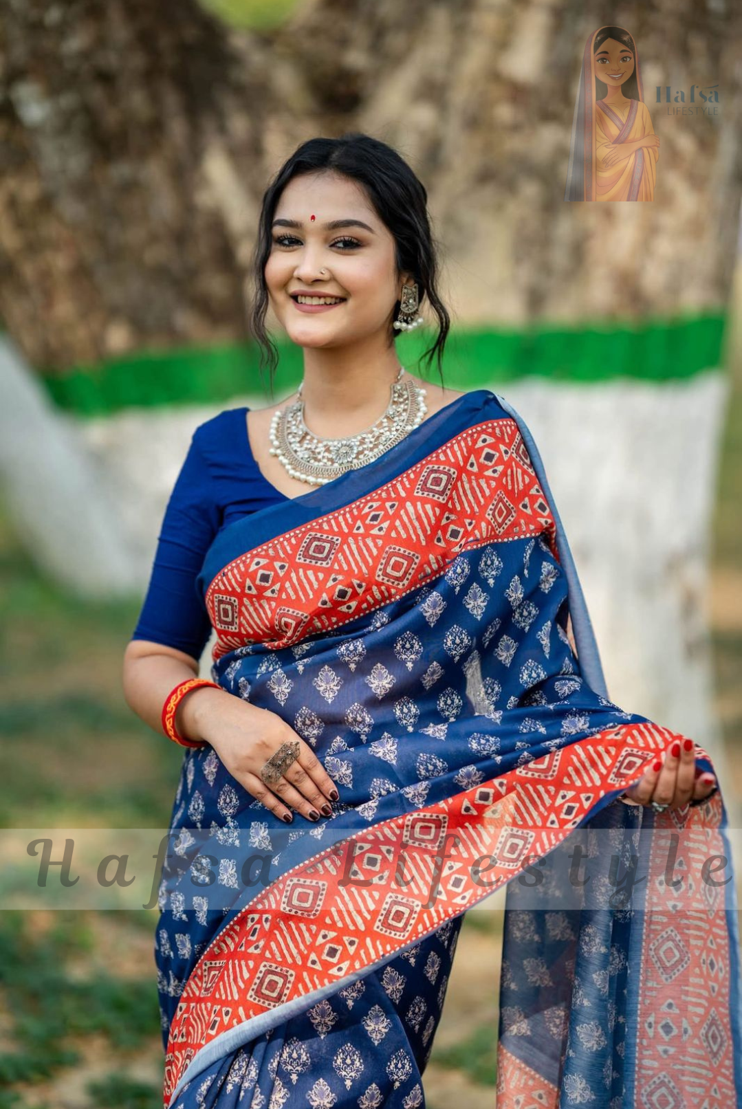 Semi Moslin Silk Saree (DP-109)