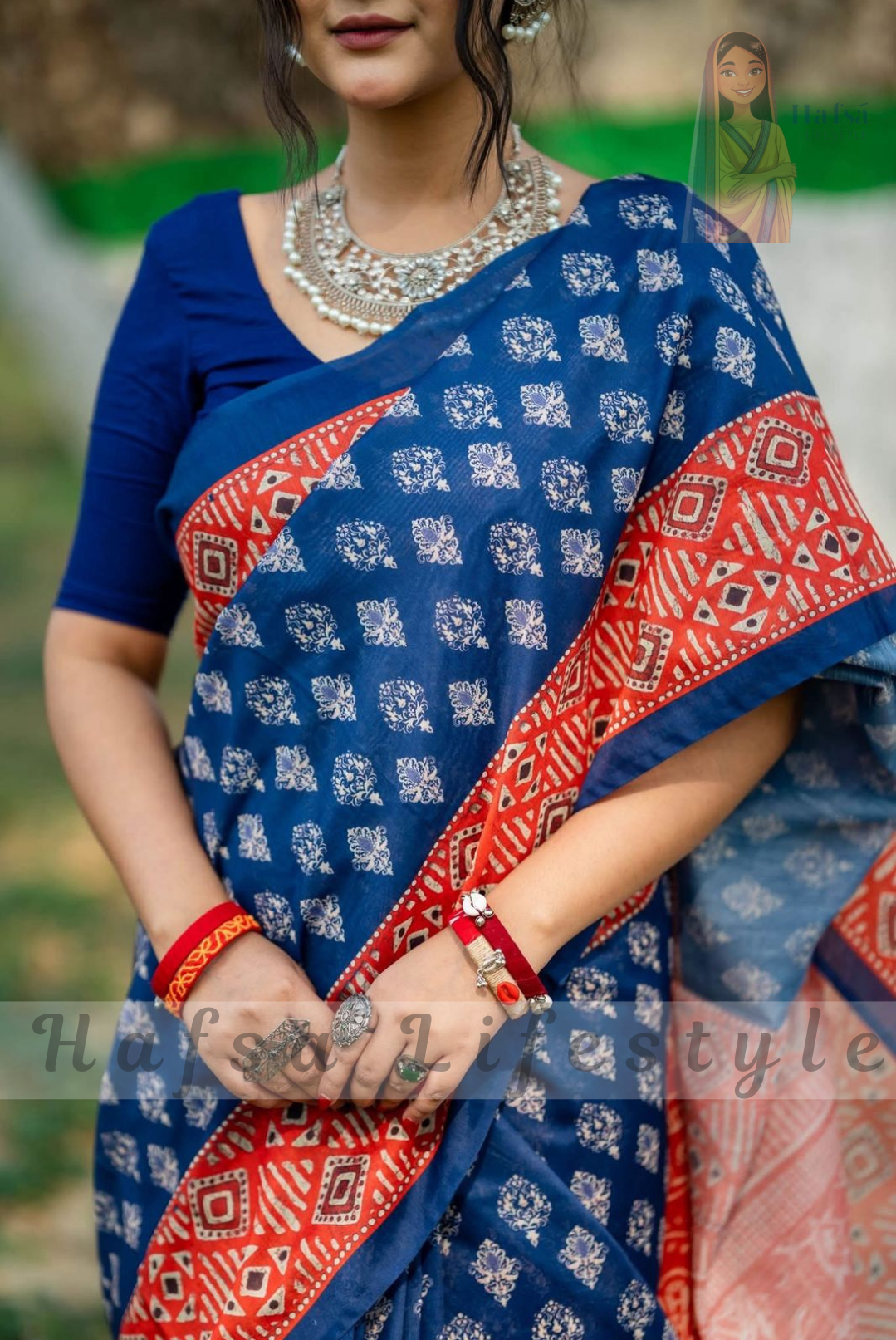 Semi Moslin Silk Saree (DP-109)