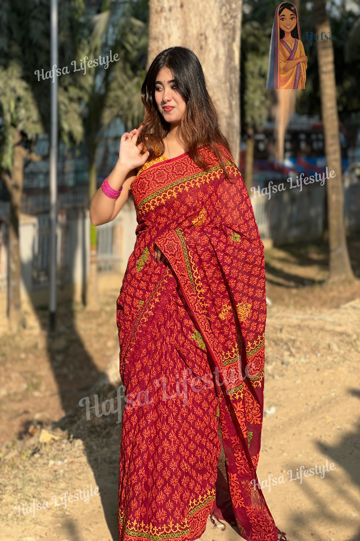 Cotton Boutiques Saree (CB-40)