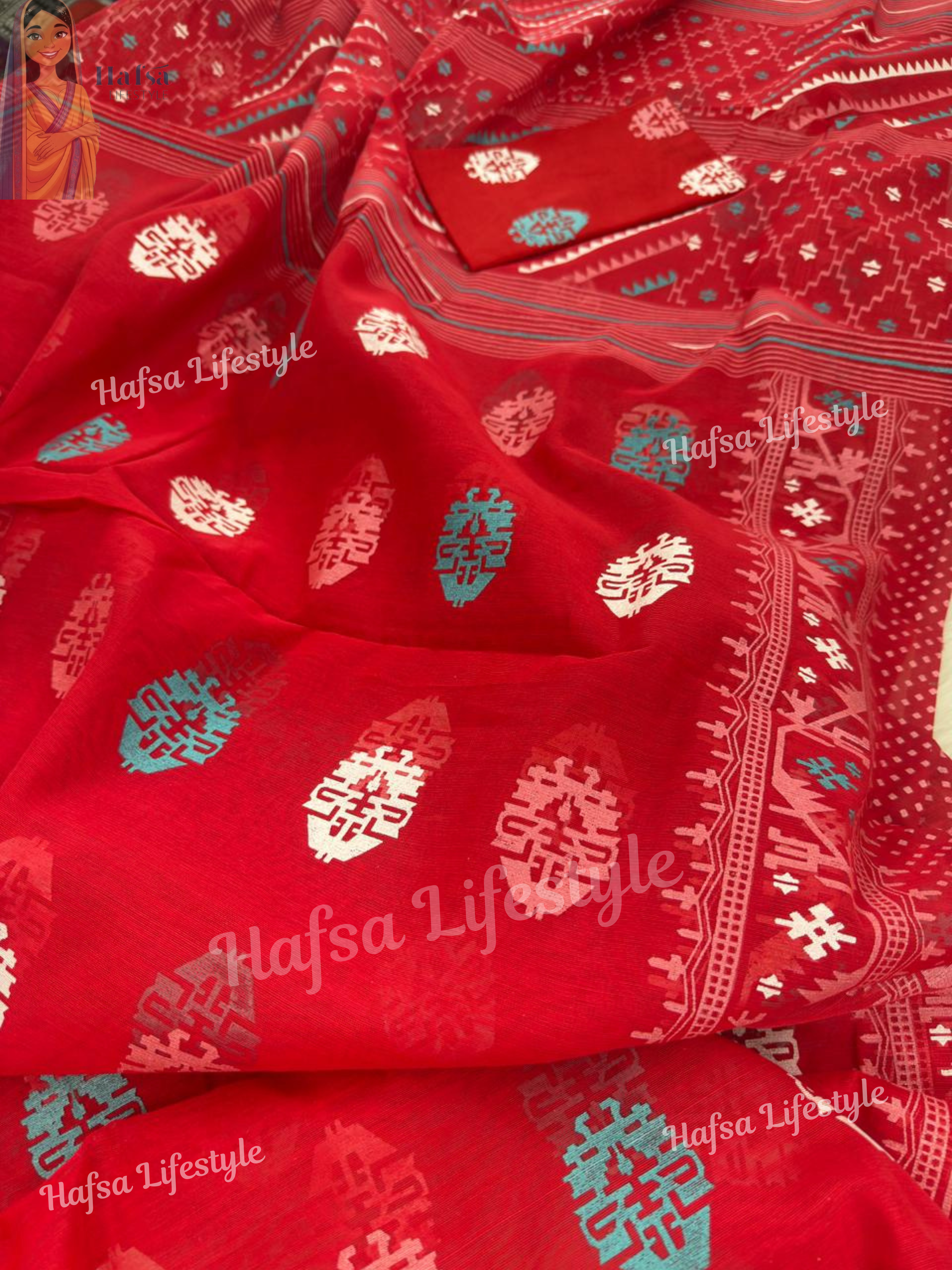 Half Silk Saree (HS-103)
