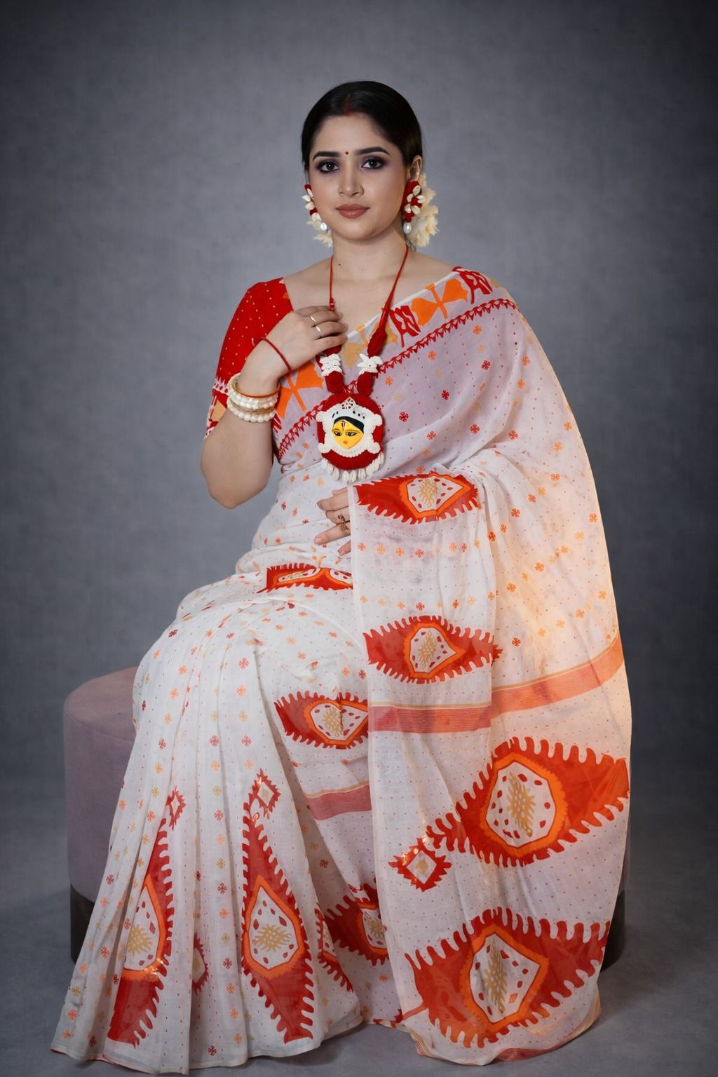 Half Silk Saree (HS-104)