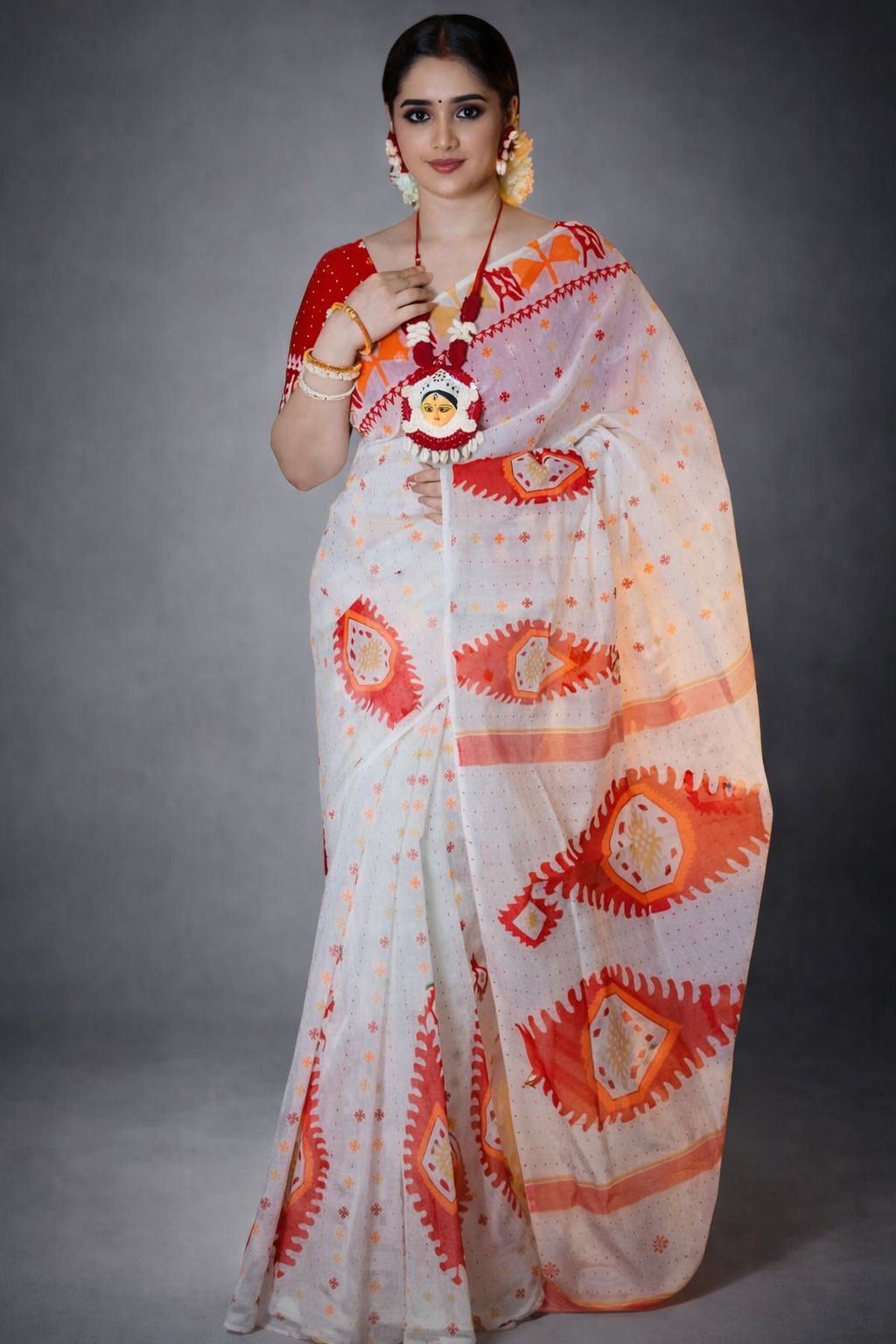 Half Silk Saree (HS-104)
