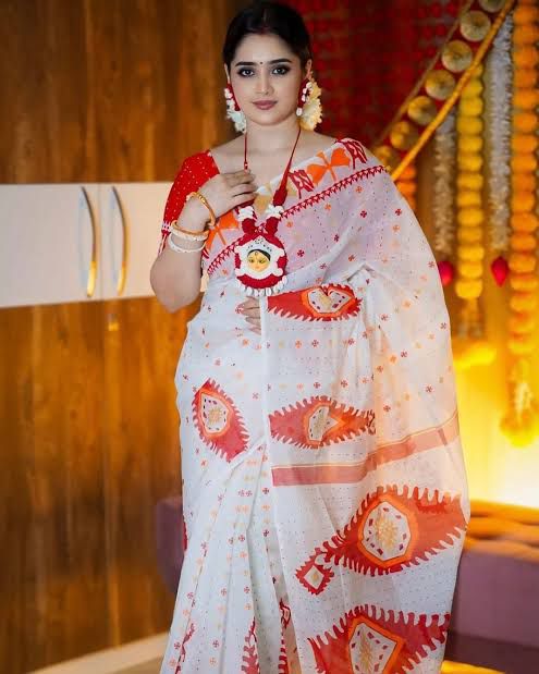 Half Silk Saree (HS-104)
