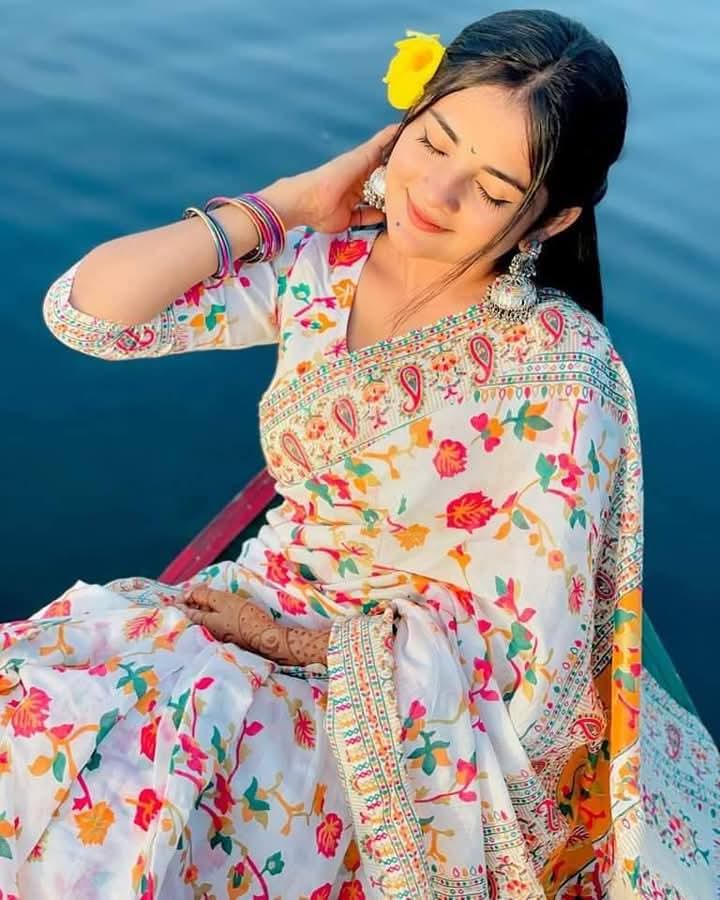 Half Silk Saree (HS-105)