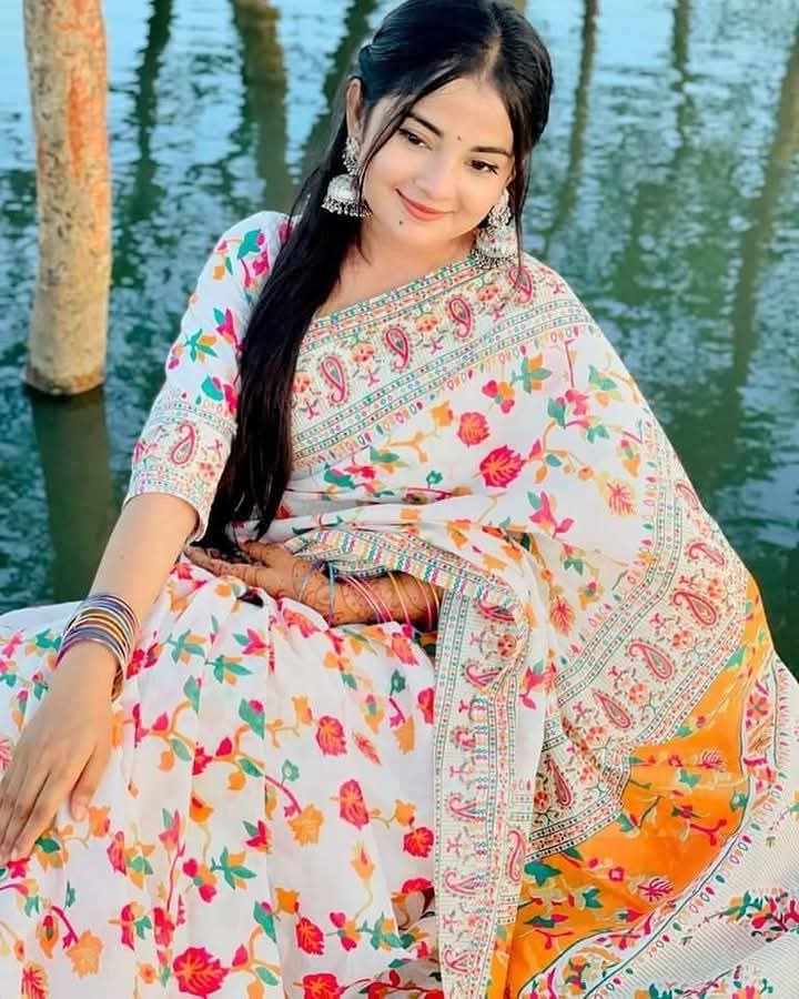 Half Silk Saree (HS-105)
