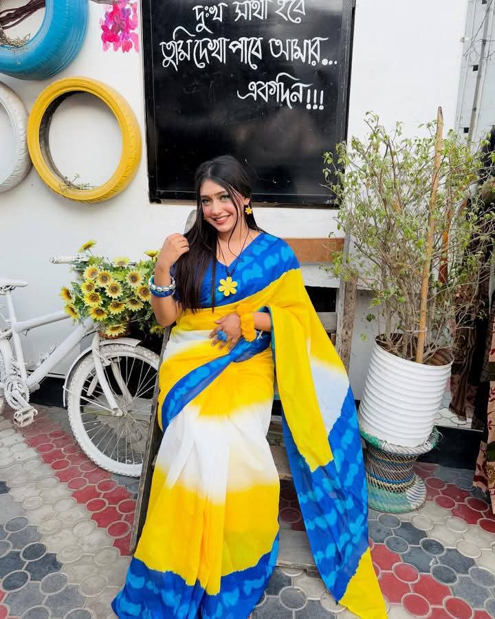 Semi Moslin Silk Saree (DP-107)