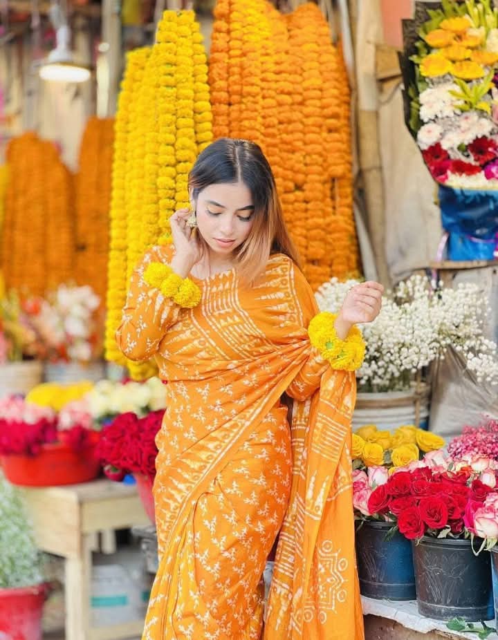 Silk Batik Saree (SB-1001)