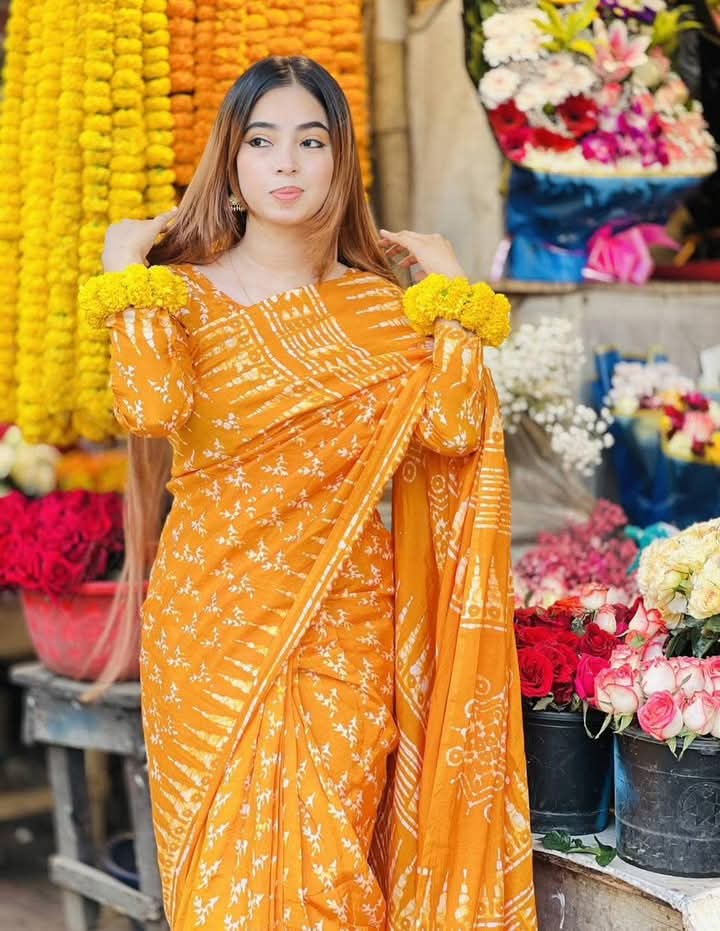 Silk Batik Saree (SB-1001)