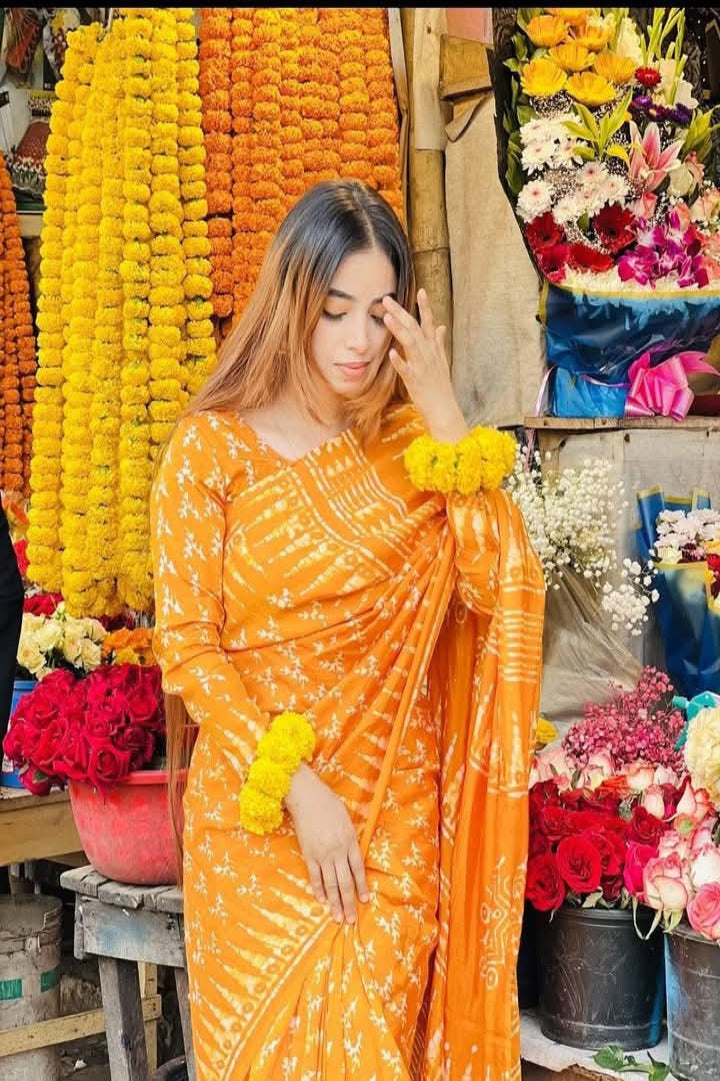 Silk Batik Saree (SB-1001)
