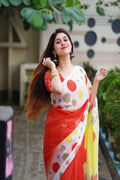 Semi Moslin Silk Saree (DP-105)